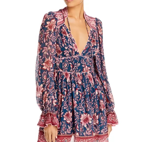 FARM Rio Dresses & Skirts - FARM Rio Ainika Floral Long Sleeve Dress (NWT)